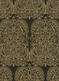 Cole & Son Carta da parati Alpana - Schwarz/ Gold