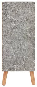 Credenza grigio cemento 60x30x72 cm in truciolato