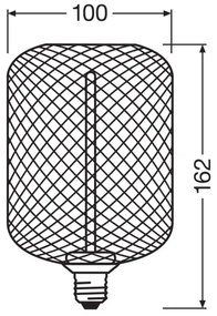 Lampadina LED dimmerabile DECOR FILAMENT E27/3,5W/230V 1800K oro - Osram