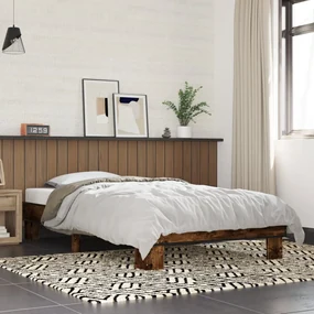 Giroletto rovere fumo 90x190 cm in legno multistrato e metallo