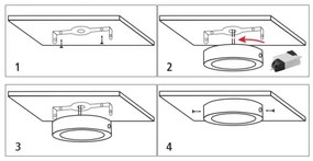 Plafoniera LED LED/12W/230V 4200K diametro 16 cm bianco