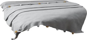 Copriletto grigio in vello 150x200 cm Pom Pom – Mijolnir