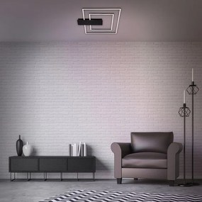 Plafoniera LED moderno Nico, nero57 cm