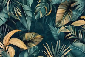 Carta da parati – Foglie di palma e banano