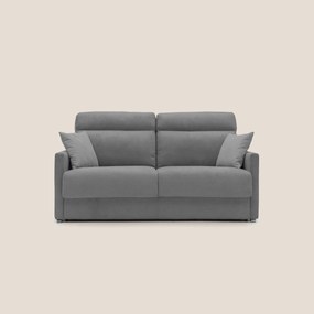 Margot Divano letto matrimoniale con schienale morbido alto in tessuto T02 grigio