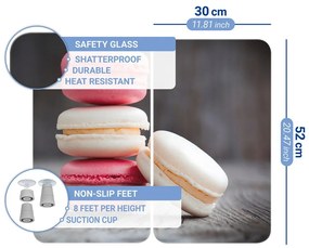 Set di 2 copri stufe in vetro, 52 x 30 cm Macarons - Wenko