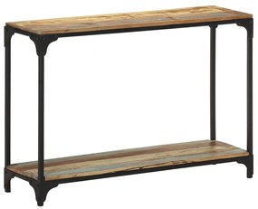 Tavolo consolle 110x30x75 cm in legno massello di recupero