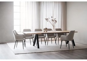 Tavolo da pranzo pieghevole con piano in rovere 220x100 cm Carradale - Rowico