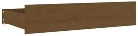 Cassettoni da Letto 4 pz in Legno Massello di Pino Miele