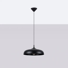 Sollux SL.1330 - Lampadario a sospensione con filo GINA 1xE27/15W/230V diametro 38 cm nero