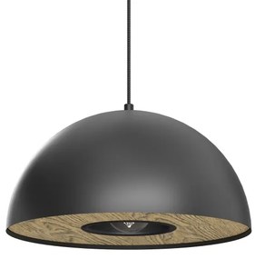 Lampadario a sospensione con filo ELGUND 1xE27/15W/230V nero