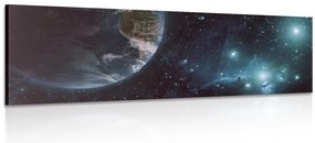 Quadro su tela – Spazio e globo terrestre