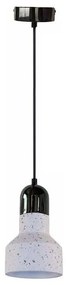 Lampadario a sospensione con filo TERRAZZO 1xE27/60W/230V diametro 12 cm color crema