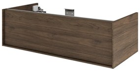 Mobile da bagno sospeso sotto lavabo L 105 x H 32 x P 48 cm noce satinato, 1 cassetto SENSEA Neo Frame