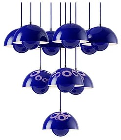 Flowerpot VP10 Lampadario Ø53 Cobalt Blue - &Tradition