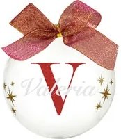 Pallina natale con nome Valeria 10cm