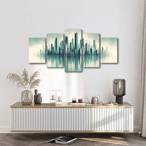 Quadro su tela – Grattacieli avvolti nella nebbia