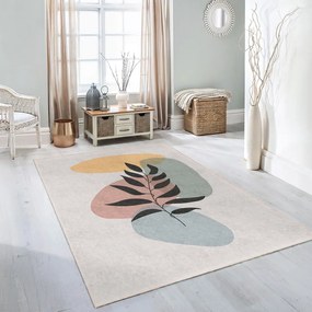 Passatoia color crema lavabile 80x200 cm Illustrated Autumn – Mila Home