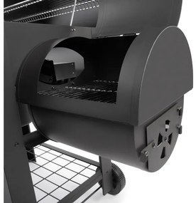 Fieldmann - Griglia a carbone con affumicatoio nero