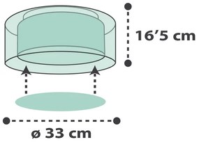 Dalber 41416H - Plafoniera per bambini CLOUDS 2xE27/60W/230V verde