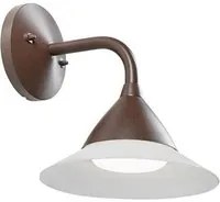 Applique Led 20W 4000K linea petunia corten