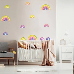 Adesivi degli arcobaleni in vari colori per la camera dei bambini | Inspio