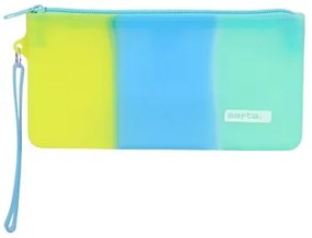 Astuccio Scuola Safta Azzurro Verde Giallo (21 x 10.5 x 2 cm)