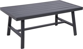 Set di mobili da giardino grigio scuro in alluminio per 4 persone Denia – Garden Pleasure