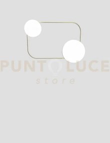 Tier plafoniera applique mp bianco satinato ottone verniciato l3295...