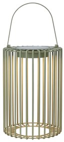 Lanterna a LED verde con alimentazione a pannelli solari e con ricarica USB da esterno (altezza totale 54 cm) Cavia – Markslöjd