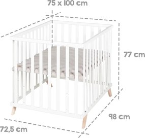 Box in legno di faggio bianco 75x100 cm Lil Planet - Roba