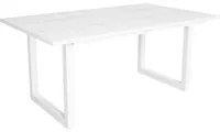 Tavolo da pranzo 8 posti 167x90 cm con gambe in legno design moderno colore Bianco