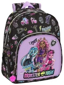 Zaino Scuola Monster High Creep Nero 28 x 34 x 10 cm