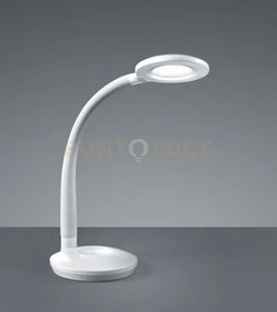 Cobra lampada da studio orientabile plastica bianca h.47cm led 3,5w...