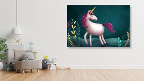 Quadro su tela – Unicorno fiabesco