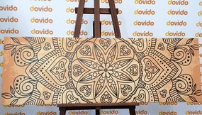 Quadro su tela – Mandala con tocco antico