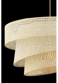 Lampadario a sospensione con cavo COUPER 1xE27/60W/230V colore crema