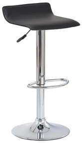 Sgabello 84x40 cm nero/cromo