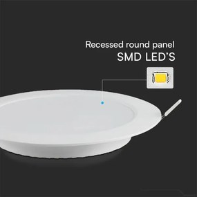 Lampada LED da incasso SAMSUNG CHIP LED/18W/230V 6500K diametro 22 cm bianco