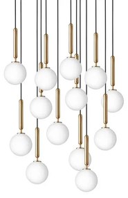 Miira 13 Lampadario Large Brass/Opal - Nuura