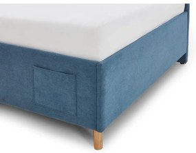 Letto da bambini con sponde blu imbottito con contenitore e rete inclusi 120x200 cm Cool – Meise Möbel