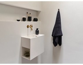 Scopino WC nero in cemento Sensu – Zone