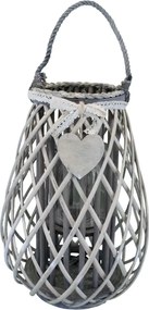 GEORGIE - lanterna in vimini tondo 16 x 46 cm