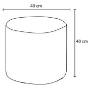 Pouf RONDO Ø 40 cm antracite