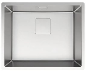 Lavello sopratop 1 vasca in inox argento DELINIA Michigan M L 55 x L 45 cm
