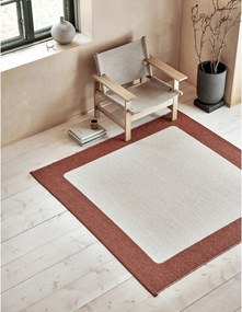 Tappeto da interno/esterno color mattone/color crema 70x120 cm Ilda Brick – Pappelina