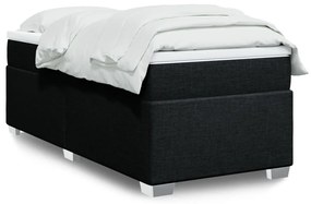 Giroletto A Molle Con Materasso Nero 90x190 Cm İn Tessuto /