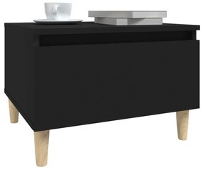 Tavolini 2pz neri 50x46x35 cm in legno multistrato