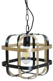 Lampadario su fune KLATKA 1xE27/10W/230V