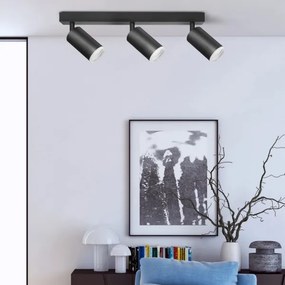 Faretto LONDON 3xGU10/10W/230V nero